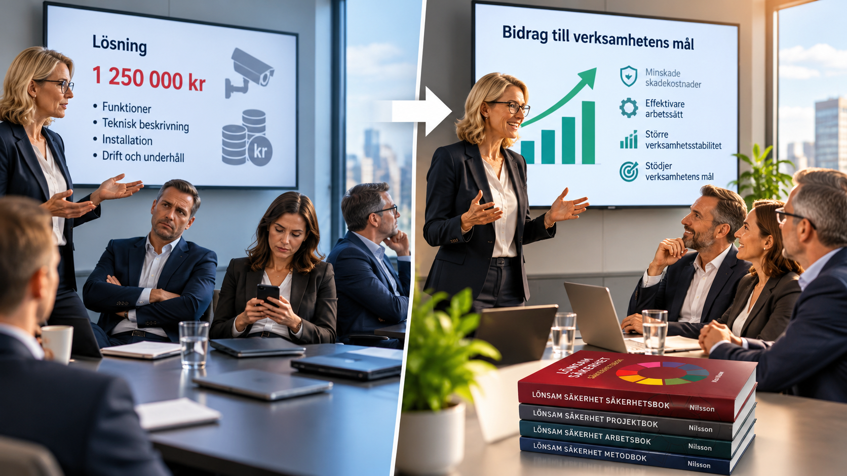 Säkerhetslösningar presenteras för ledning och beställare – hur visar man investeringens värde för verksamheten?